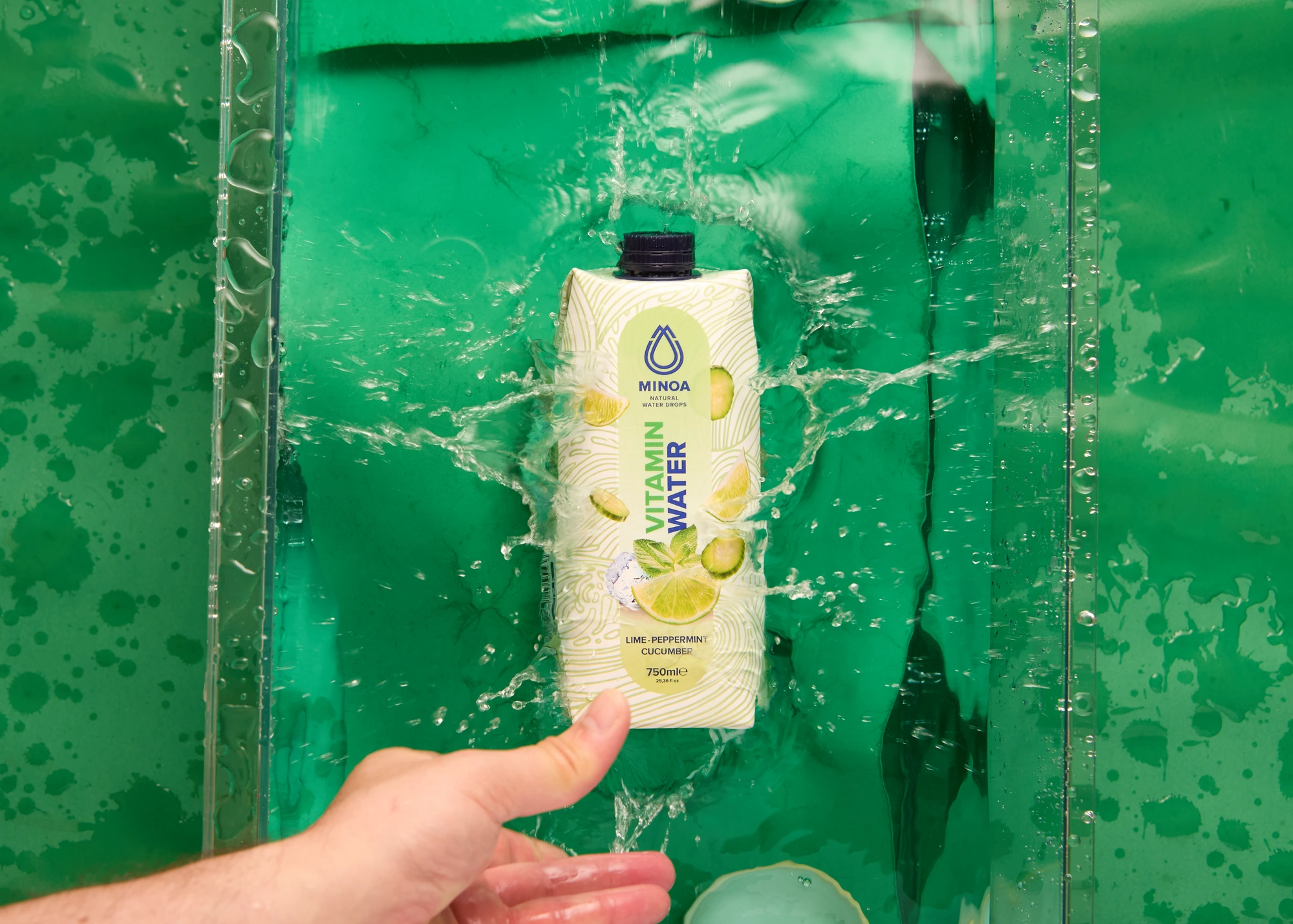 Minoa · Lime water splash, original capture