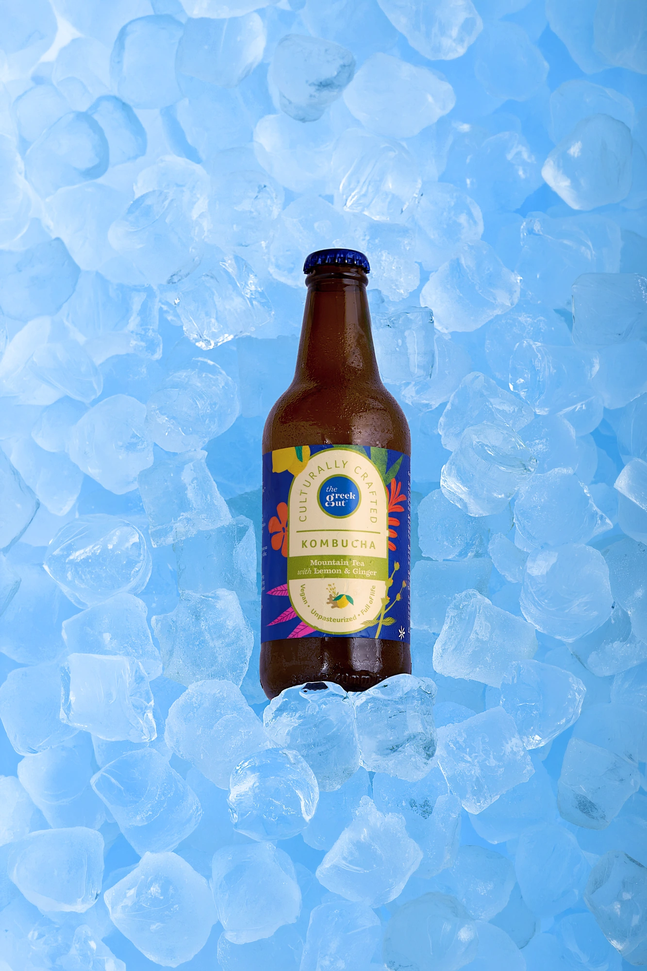 The Greek Gut · Kombucha on ice, finished image
